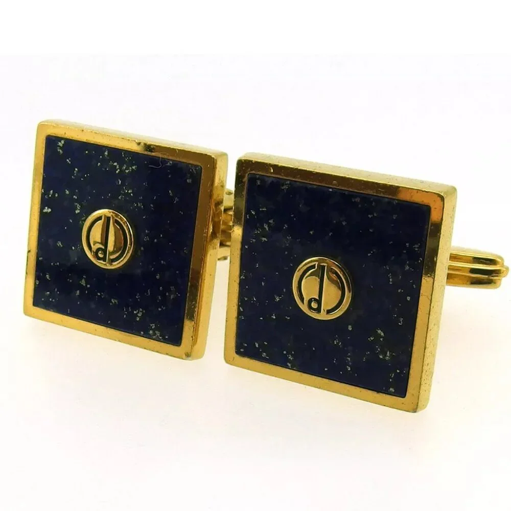 dunhill cuff d mark Gold Hardware Authentic used